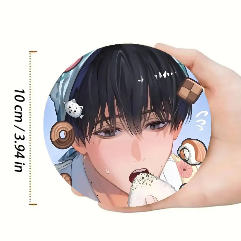 Hikaru Yoshiki T-The Summer Hikaru Died Round Wooden Coaster Decorative Coffee Cup for Use in Coffee Shops Bars