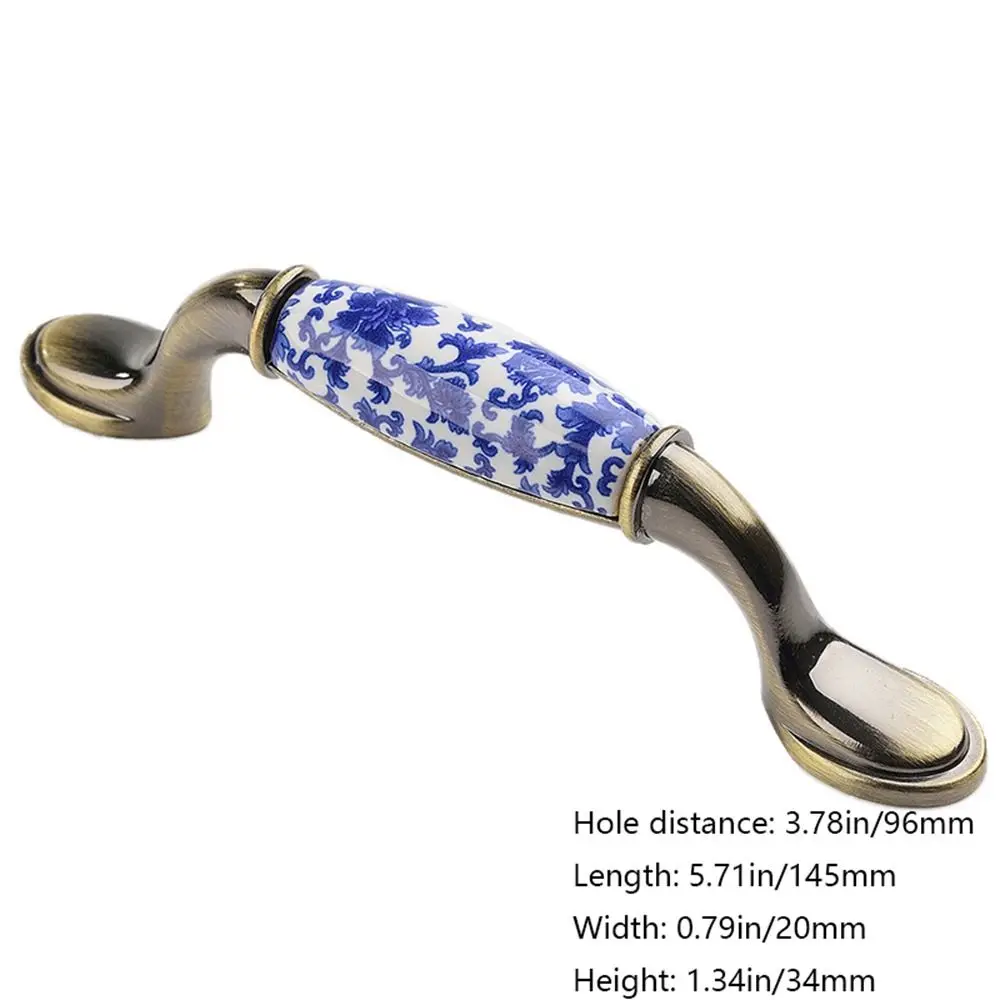 

Flowers 76mm/96mm/128mm Fashion Antique Creative Furniture Door Handle Dresser Cabinet Handles Drawer Knobs Pull Handles