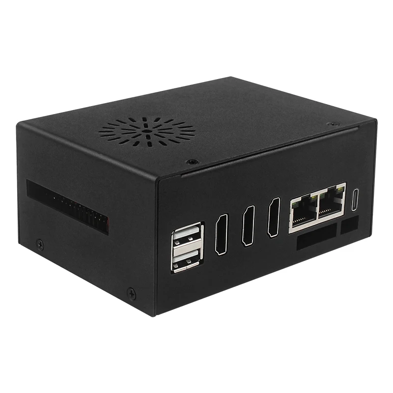 Orange Pi 5 Plus-carcasa de Metal con ventilador de refrigeración activo, Wi-Fi6 de antena opcional, módulo BT5.2