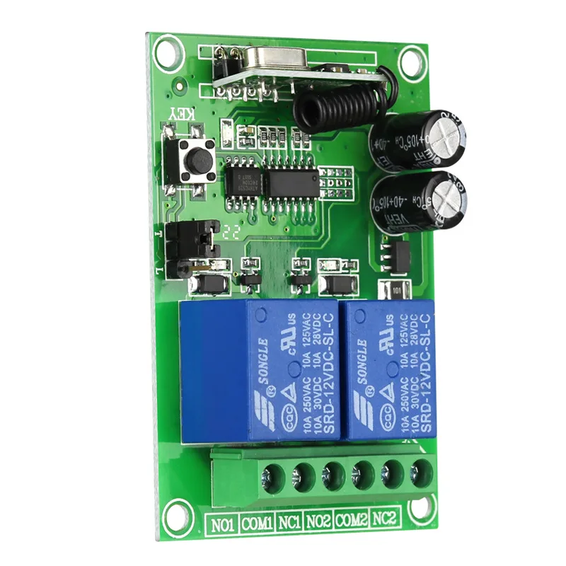 Controle de acesso inteligente 12v interruptor de controle remoto bidirecional código de aprendizagem aprimorado alarme de fumaça de segurança controle remoto sem fio