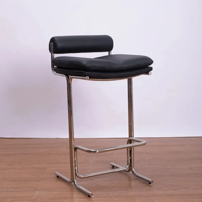 Luxury stainless steel bar chair high stool, modern design bar restaurant furniture