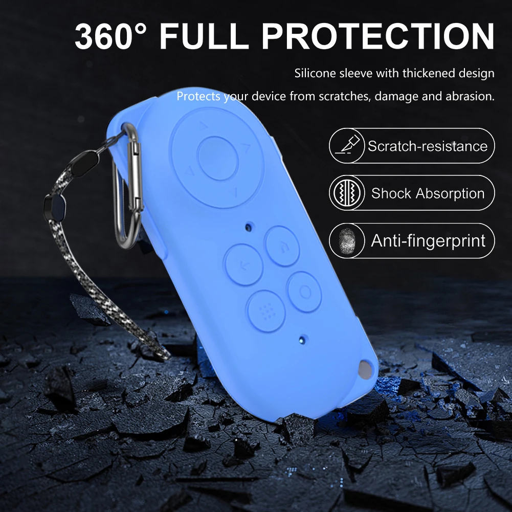 Silicone Case Anti-Scratch Soft Protective Case with Keychain & Lanyard Protective Cover Protective Sleeve for Rokid Station