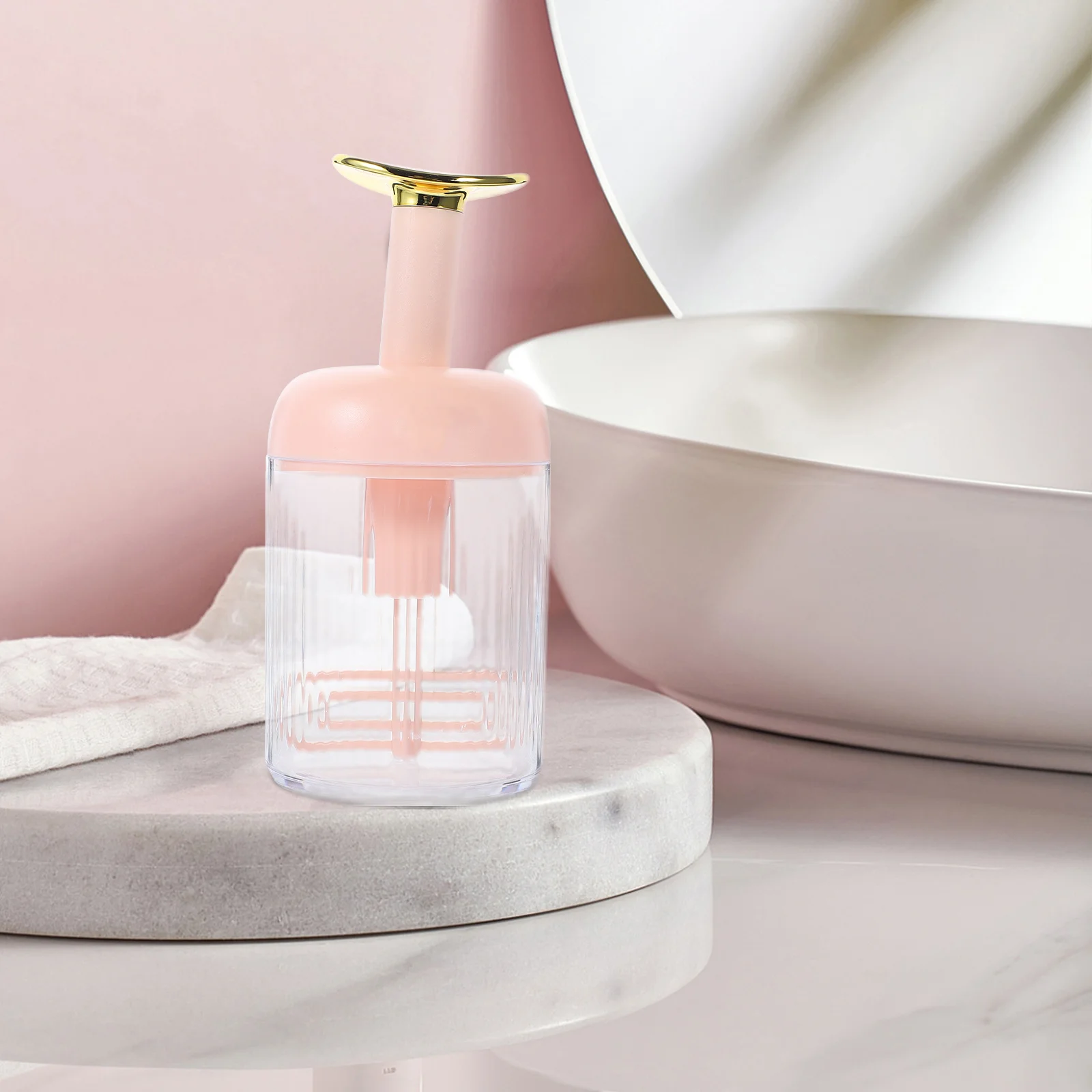 เครื่องทำโฟมล้างหน้าแบบพกพา ดีไซน์กะทัดรัด ประหยัดเวลา สำหรับผิวเรียบเนียน ขวดปั๊ม ขวดทำฟอง