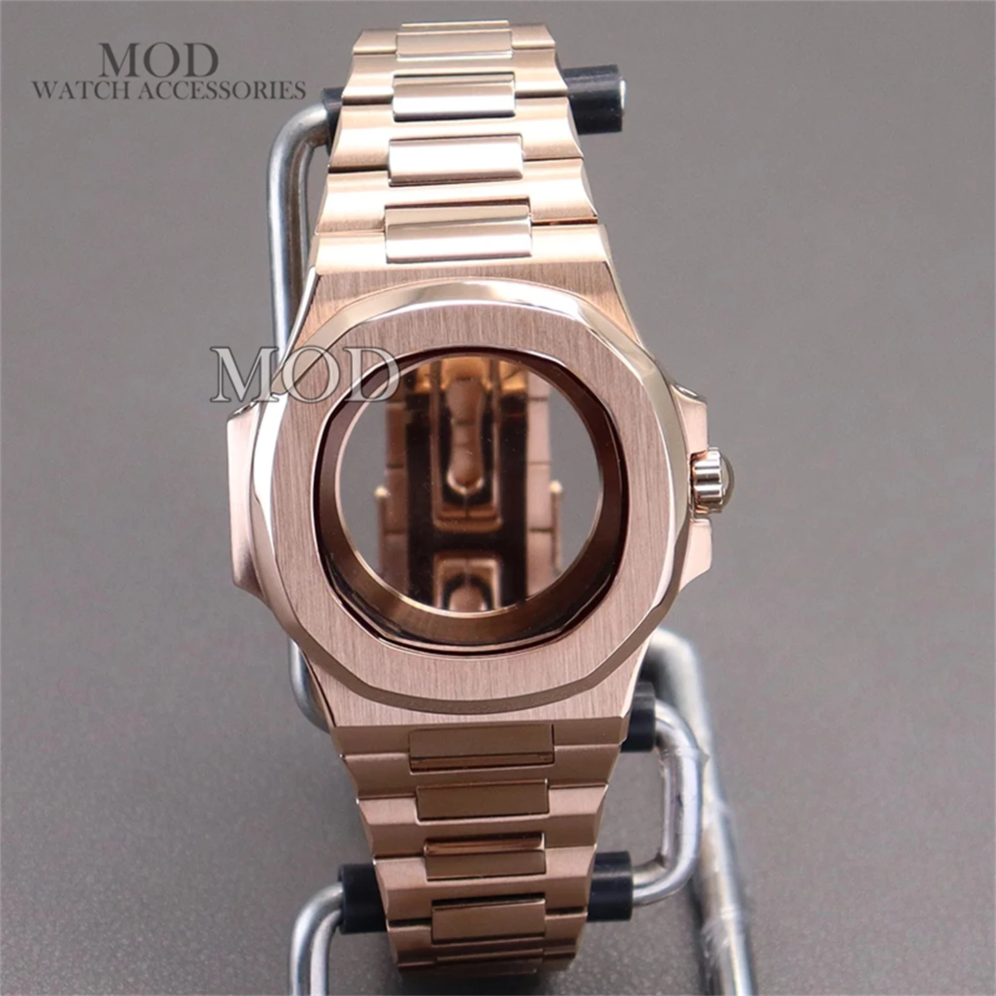 41mm Watch Case Stainless Steel Bracelet Sapphire Crystal 10ATM Waterproof For Nautilus Nh35 Nh36 Nh38 Movement 30.5mm Dial Part