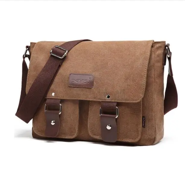 

Retro Men's Canvas Shoulder Bag Large Capacity Casual Crossbody Bags Business Messenger Bag Trend Travel Toiletry Kit Satchel 가방