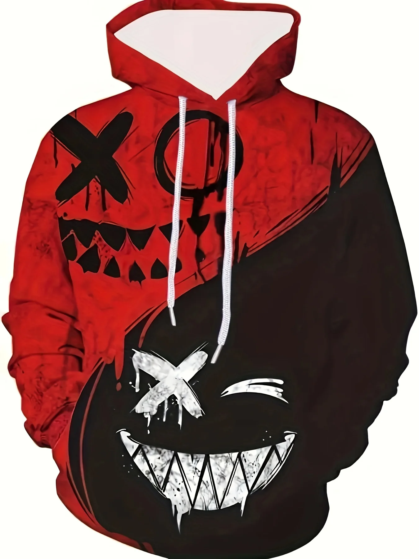 سترة بغطاء للرأس بأكمام طويلة مطبوعة ثلاثية الأبعاد رقمية ثلاثية الأبعاد للرجال جديدة، سترة كانغر رائعة وعصرية ومريحة #1