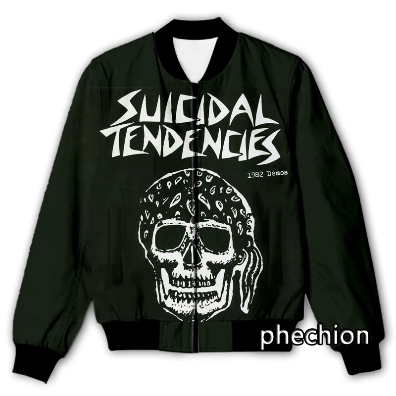 

phechion New Fashion Men/Women Suicidal Tendencies 3D Print Casual Jacket Novelty Streetwear Men Loose Sporting Jacket K33