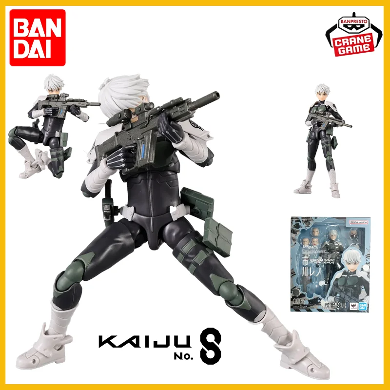 

Bandai Genuine Kaiju No. 8-модельный комплект S.H.Figuarts Reno Ichikawa, экшн-фигурка, подвижная коллекционная модель, игрушки для мальчиков, подарки
