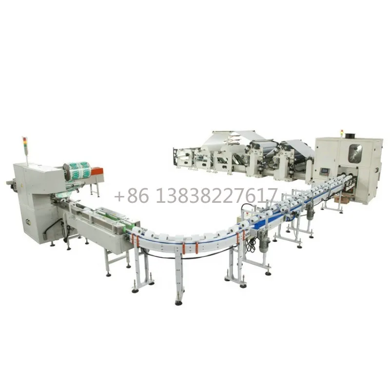 Fully Automatic Toilet Paper Machine, Touch Screen, PLC Control, VFD Speed, Flexible Paper Rewinder