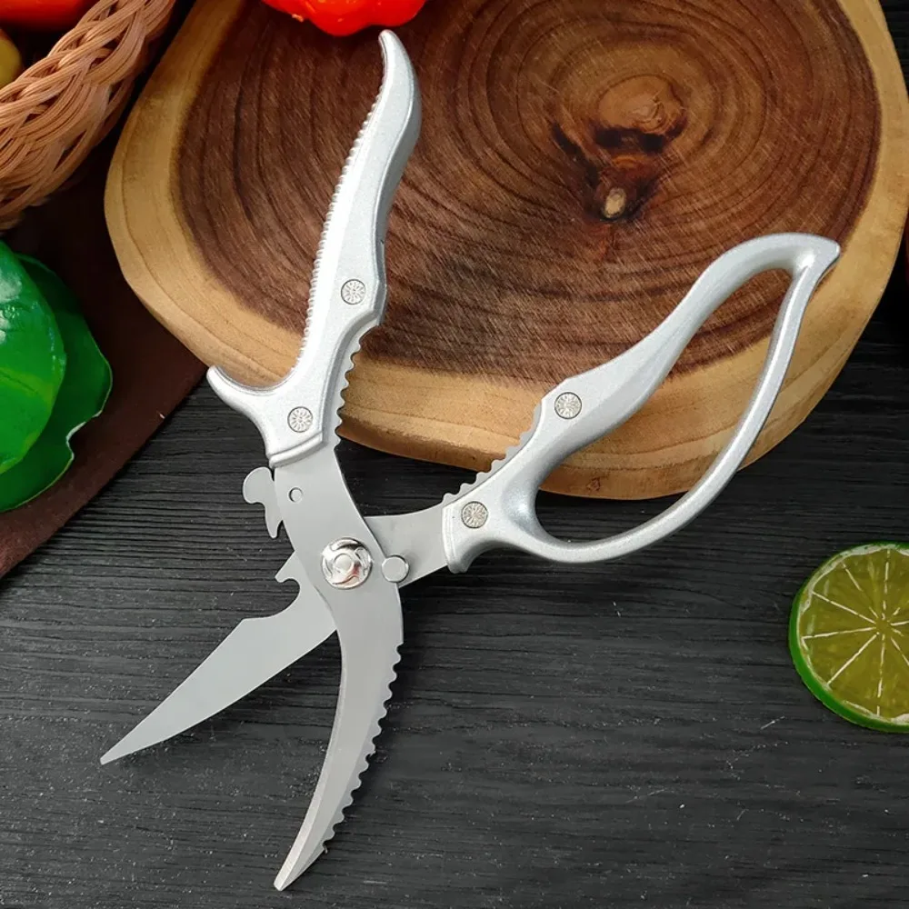 

Multifunctional Steel Chicken Bone Shear Rust-proof Hard BBQ Scissor Thickened Sharp Kitchen Scissor Poultry