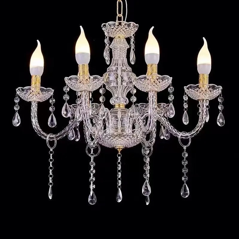 Wedding wedding hall ceiling crystal lamp venue layout props hotel supplies window acrylic chandelier candlestick lamp