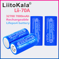 4pcs LiitoKala lii-70A 3.2V 32700 6500mAh LiFePO4 Battery 35A Continuous Discharge Maximum 55A High power battery 32700 7000