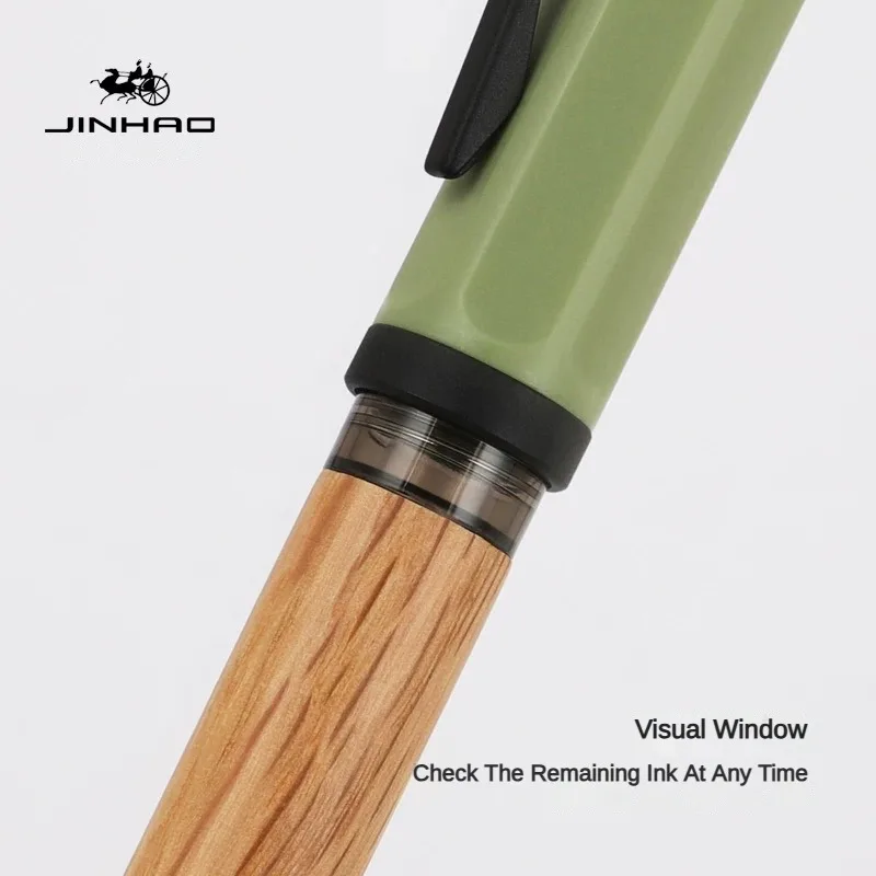 JINHAO 58 Wood Fountain Pen Luxury F EF Nib Writing Ink Pen Elegant Calligraphy ink Pens Office School Supplies Stationery image 6