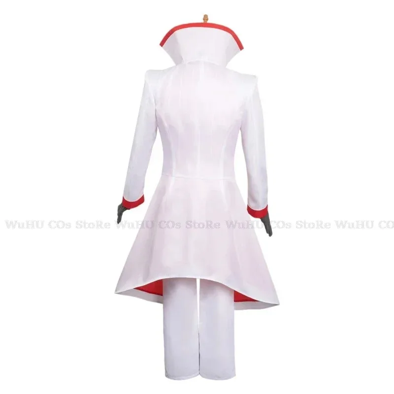 هاسبين كوس فندق تأثيري حلي لوسيفر شعر مستعار الكبار موحدة الدعامة السراويل ملابس الرجال هالوين كرنفال البدلة Hatr ، 7;k'2.s ؛ 9 ، #5