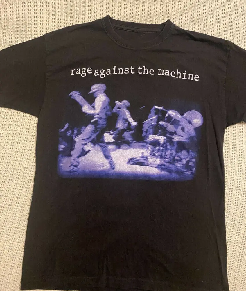 

Винтажный концерт Rage with the Machine Shirt Black унисекс _ NE2057
