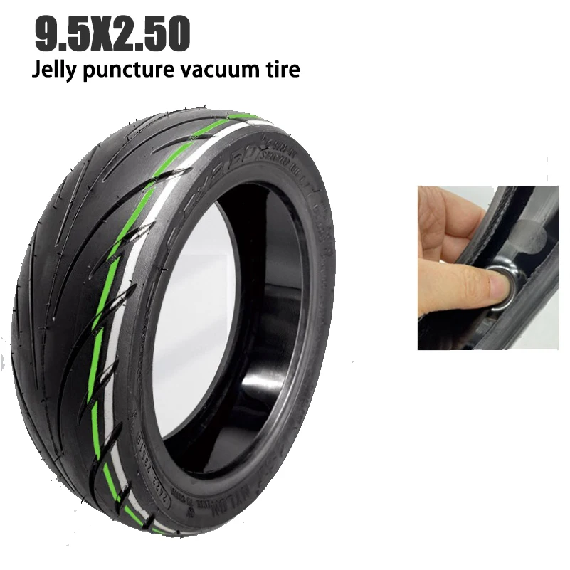 

9.5x2.50 CST Tubeless Tyre for Electric Scooter NIU KQI 3 Special Vacuum Tire with Jelly Glue Replace Accessories