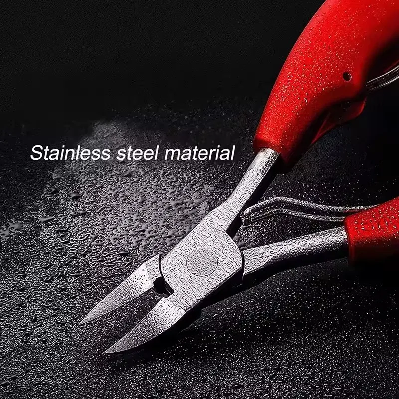 Profissional toe cortador de unhas ferramenta de unhas encravadas grosso removedor de pele morta super afiado lâmina curvada ferramentas de unhas