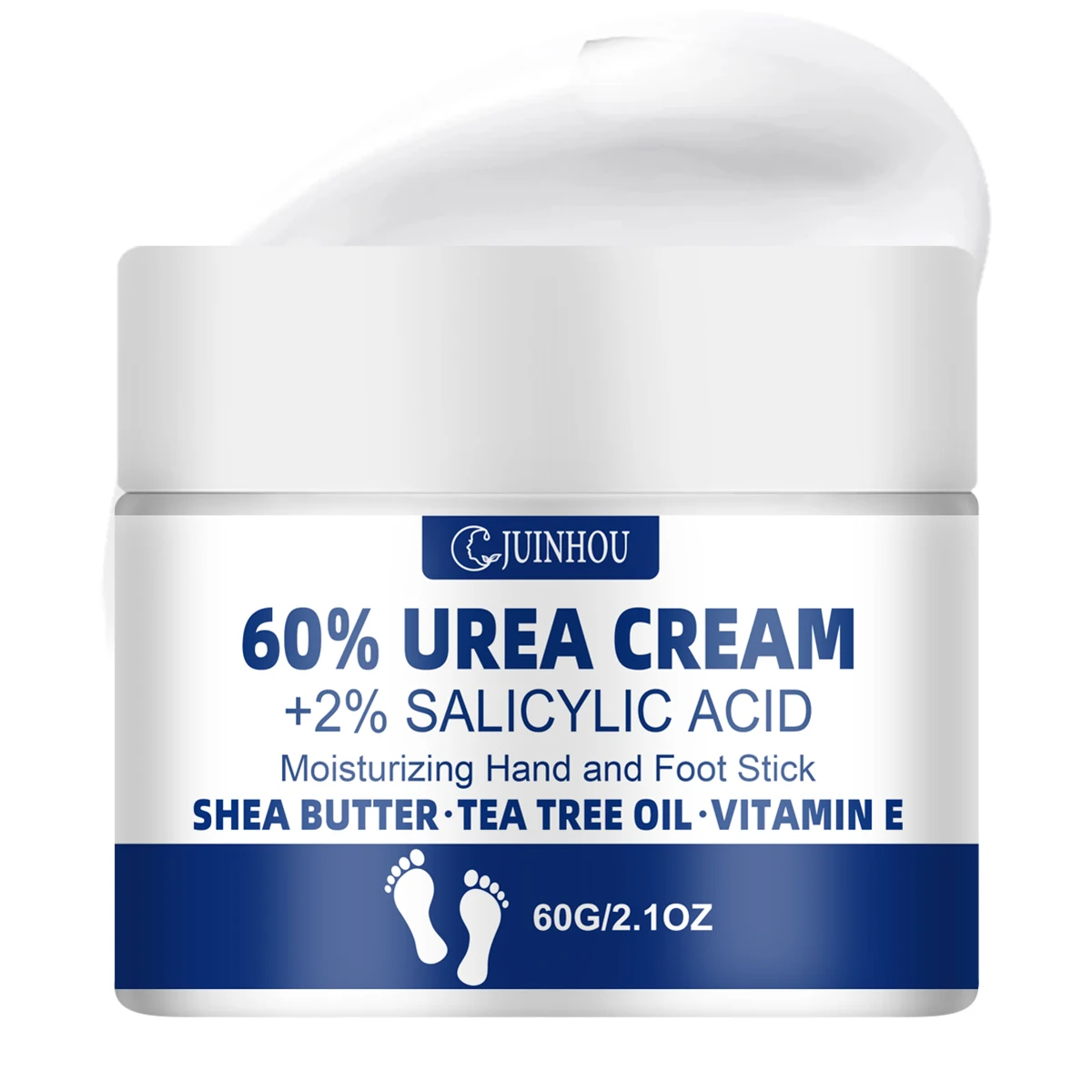 JUINHOU 60% Urea Fußcreme für rissige Fersen, trockene Haut, intensive Feuchtigkeitspflege, Hornhautentferner, glatte Haut, tägliche Fußpflege – Detail 16
