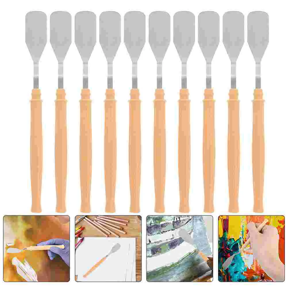 12 Pcs Palette Knife Spatula Drawing Scraper Paint Oil Spatulas Canvas Painting Tool Metal Tools