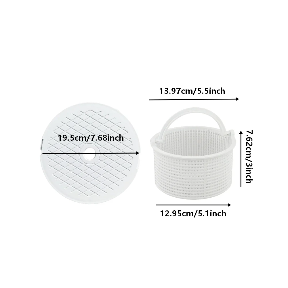 For Hayward Pool Skimmer Replacement Kit Includes SPX1096CA Basket and SPX1096B Cover for SP1096 SP1097 SP1098 SP1091ES