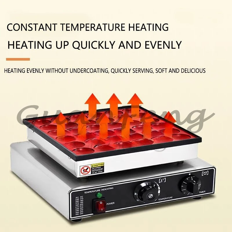 900W Commercial Electric Non-stick Waffle Machine 110V 220V Muffin Scones Machine