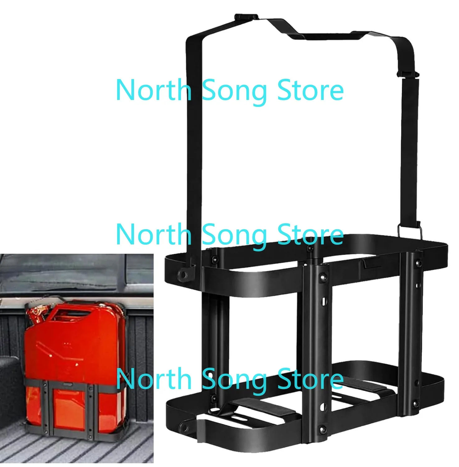 

Jerry Cas Can Holder Rack, Jerry Can Mount Bracket ,Fuel&Gasolina Container Mount Holder, 5 Gallon / 20 Liter Fuel Can Mount