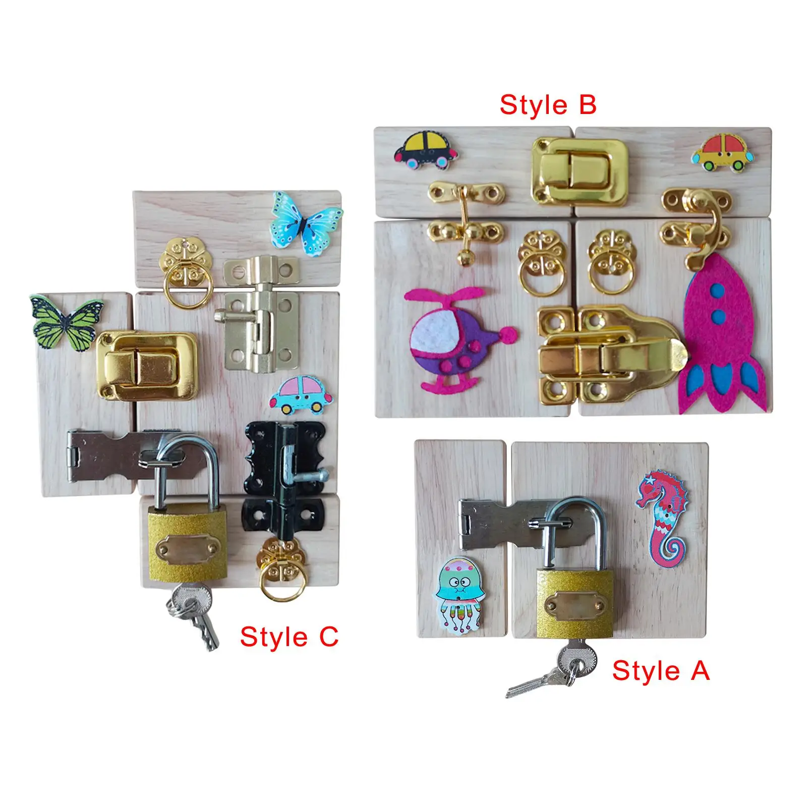 

Аксессуары для занятых досок, защелки и двери, обучающая игрушка для детей ясельного возраста