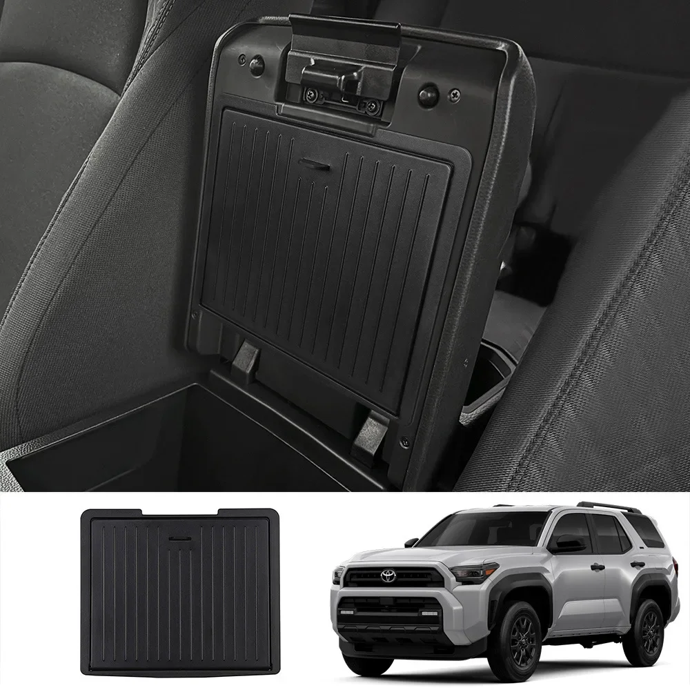 For Toyota 4Runner 4 Runner 2025 ABS Car Armrest Storage Box Frame Cover Trim Interior Accessories