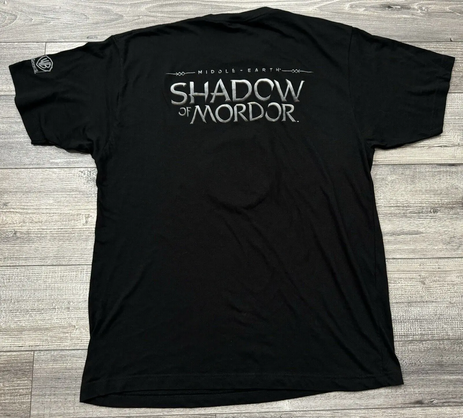 Middle Earth Shadow Of Mordor T Shirt Mens XL Game Promo Black Hand WB Games