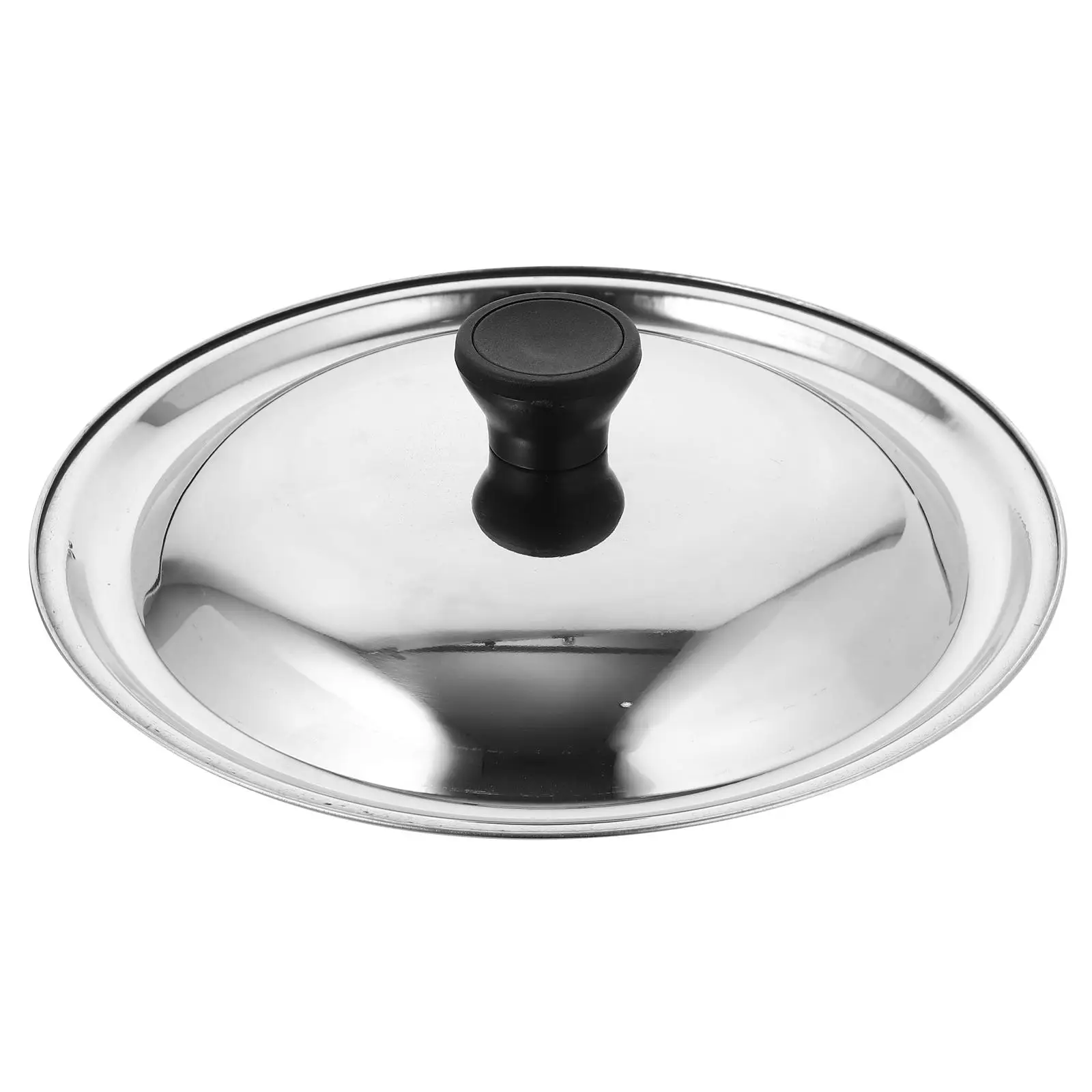 

26Cm Stainless Steel Universal Lid For Pots Flat Cover Frying Cookware Kitchen Supplies Easy Clean Practical Metal Pot