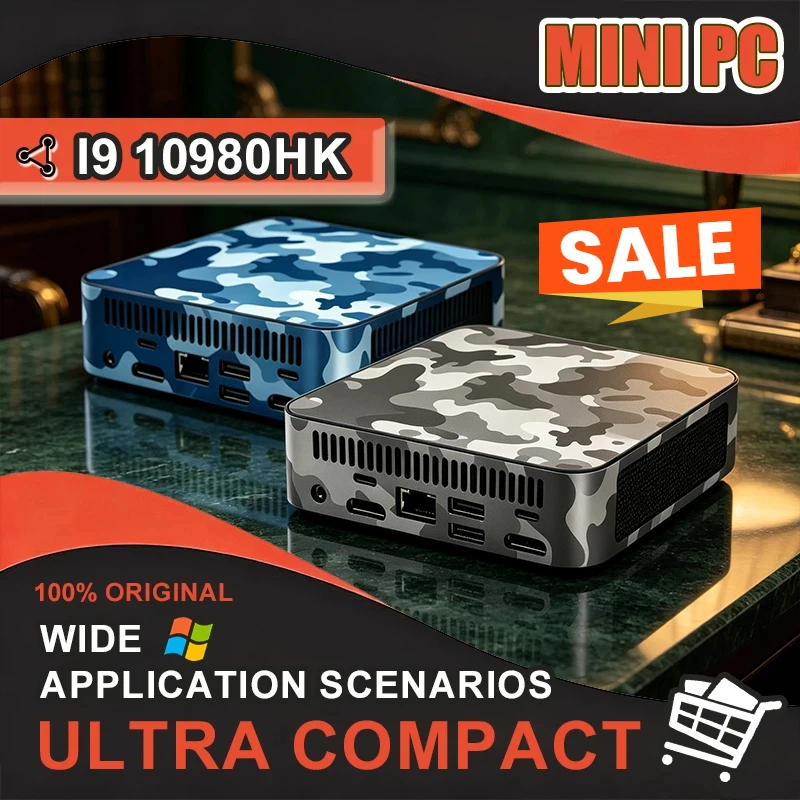16GB Mini PC i9 10980HK 1TB 2TB SSD 4K WiFi6 BT5.2 Ultra Compact High Performance Gaming Office Study 2026 NEW