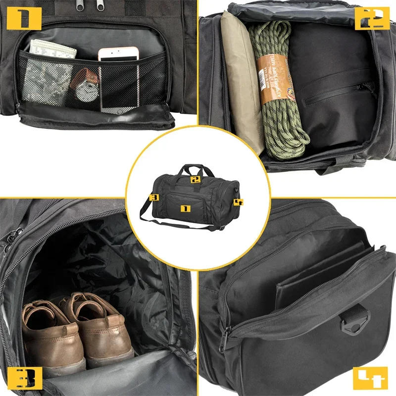 Gym Bags Large Tote Luggage Travel Bag  Outdoor Handbag Camping Backpack Sports Hiking Trekking Bag with Shoes Compartment