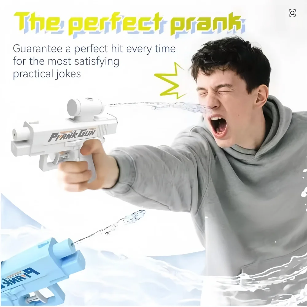 Two-Way Water Gun Prank Water Gun Toy Stress Relief Small Pistol Game Outdoor Indoor Adult Child Interaction Shoot Gift 2 Styl