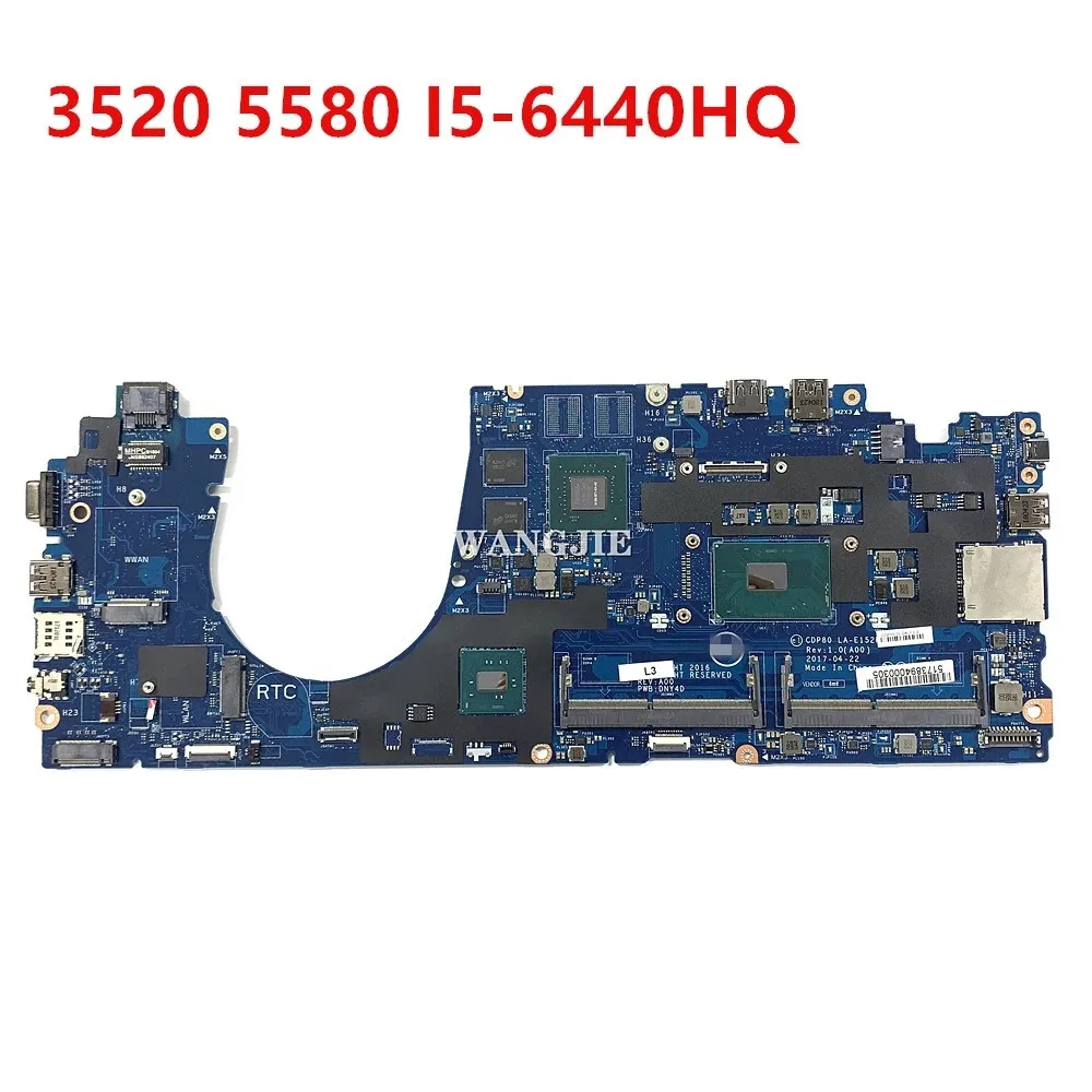 

CDP80 LA-E152P For Dell Latitude 3520 5580 Laptop Motherboard CN-00C209 00C211 08T987 02WC92 0DCKVD 00C220 0DDMP7 100% Tested