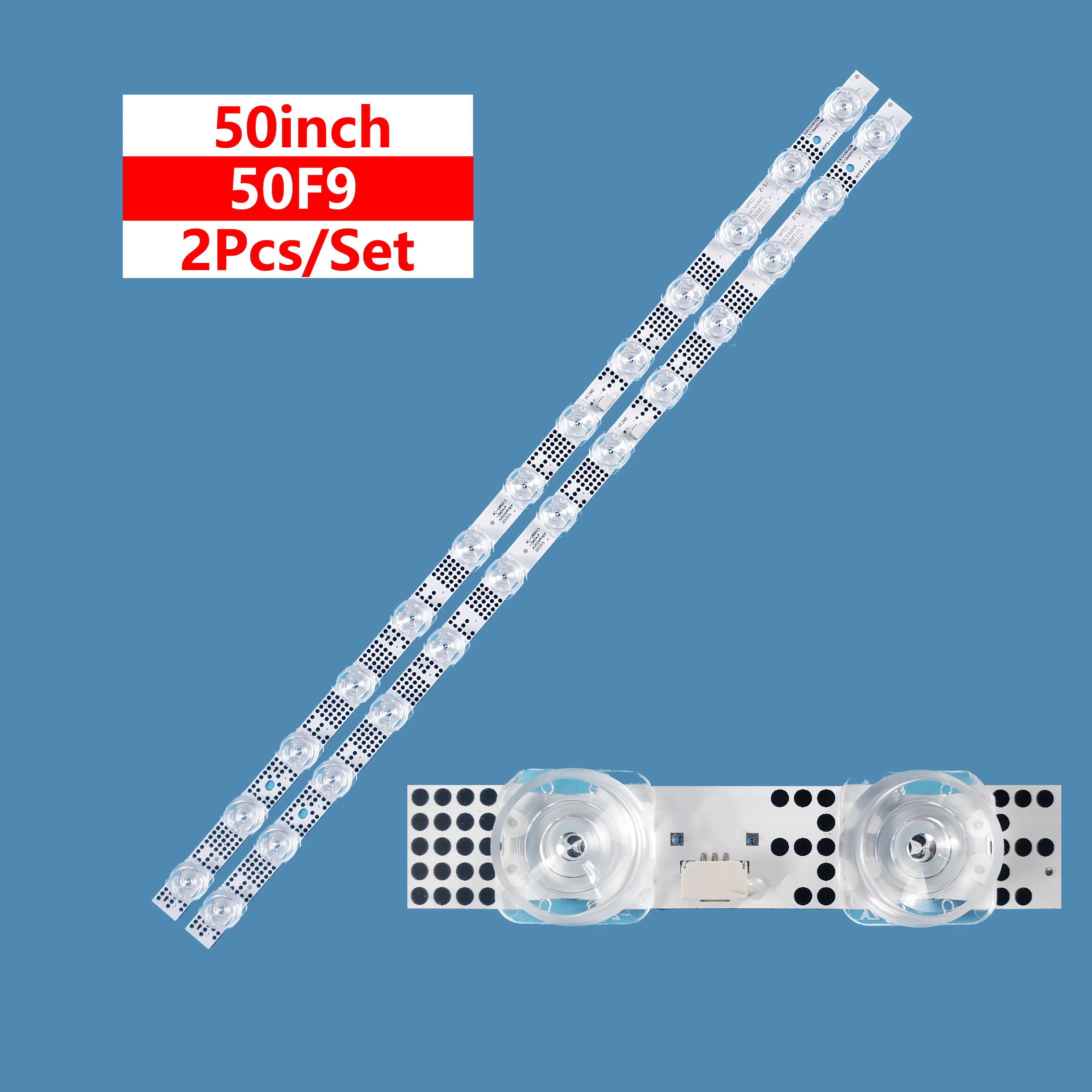 

Led backlight for 50 inch TV 50F9 led strip GIC50LB45_3030F2.1D_V1.1_20 13LED 6V2W 2pcs for one set GIC50LB45 3030F2.1D V1.1