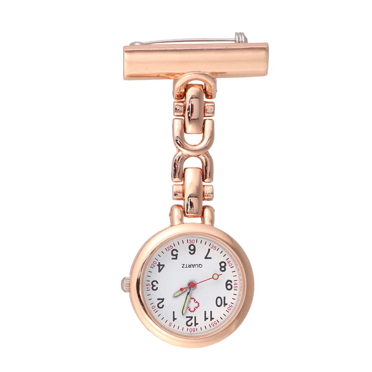 

Medical Pocket Watch Nurse Hanging Clip Silver Metal Brooch Portable Watch For Doctors Nurses Medical Setting Gifts