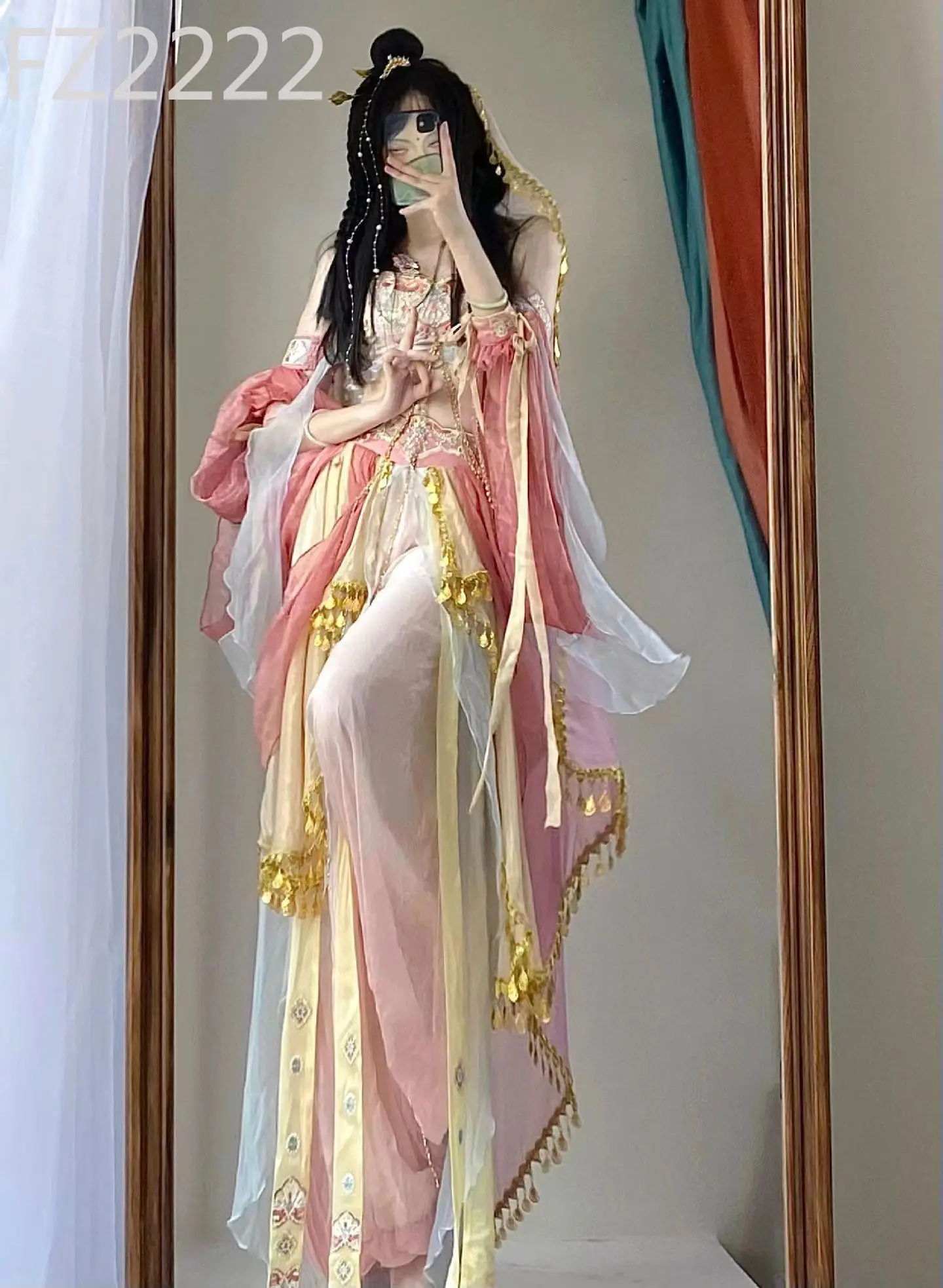 

Hanfu Exotic Style Dunhuang Feitian Western Regions Princess Dance Suit Summer