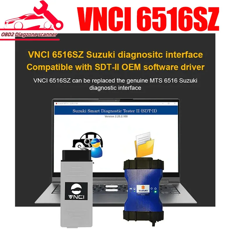 

VNCI 6516SZ for Suzuki Diagnositc Interface 6516SZ Programming Immobilzer Tool Compatible with SDT-II OEM Software Driver