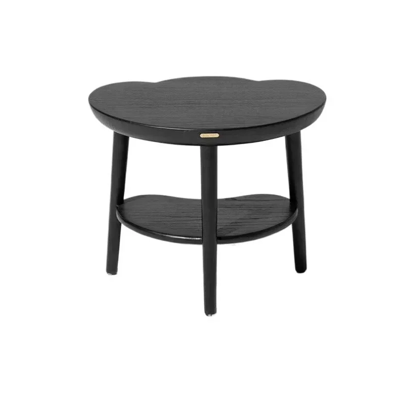 Small ingot edge, all solid wood bay window tea table, new Chinese style stool