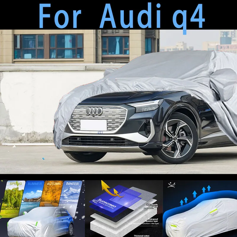 

For Audi q4 Car protective cover,sun protection,rain protection, UV protection,dust prevention auto paint protective