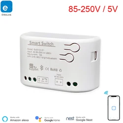 WiFi Smart Updated 85-250V WiFi Wireless Smart Switch Inching Self-Locking Relay, Access Control,DIY WiFi Garage Door Opener