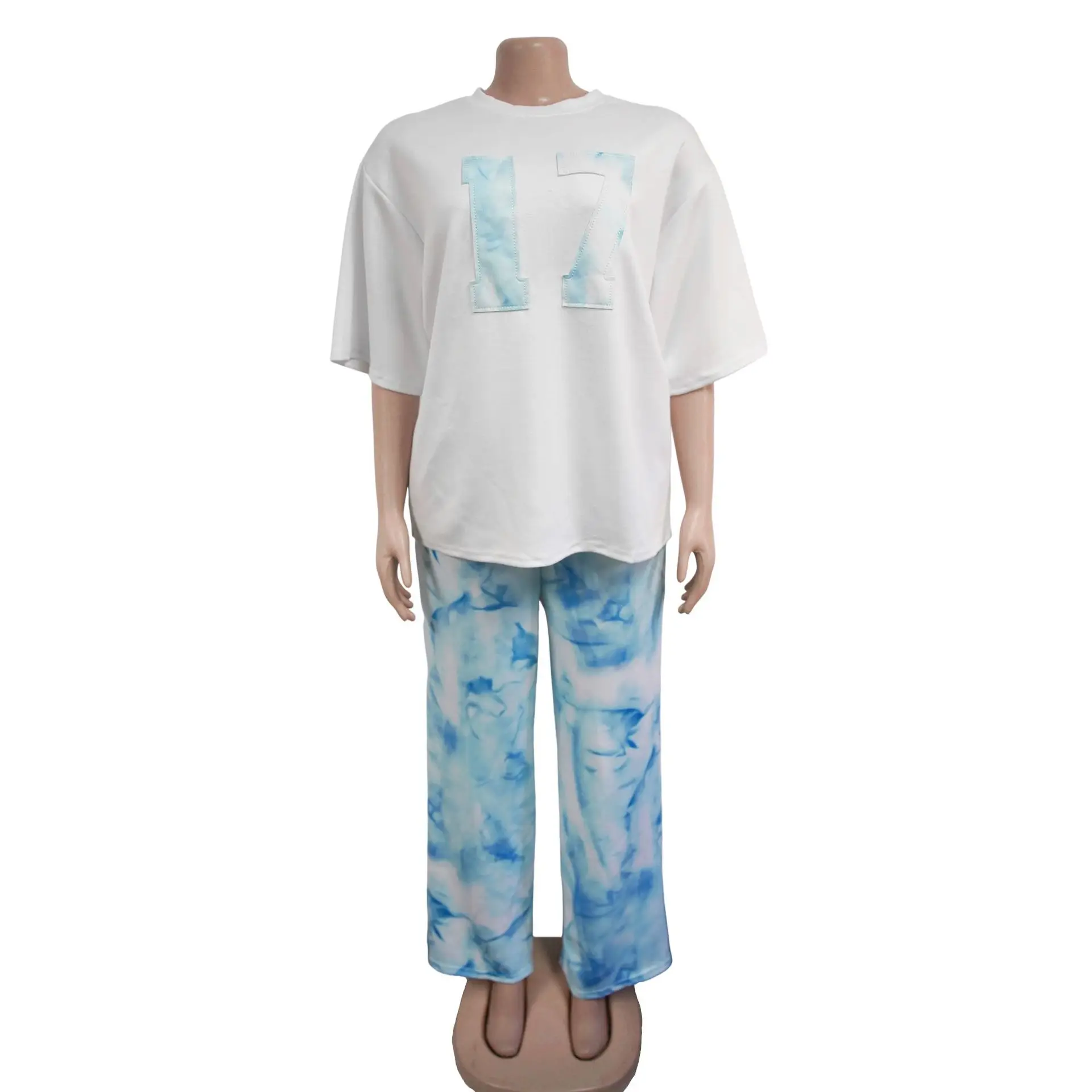 

Customized 2026 2 Piece Women Sets Dashiki African New Arrival Summer Spring Matching Sets Two Pieces Sets Top Pants Suits Outfi