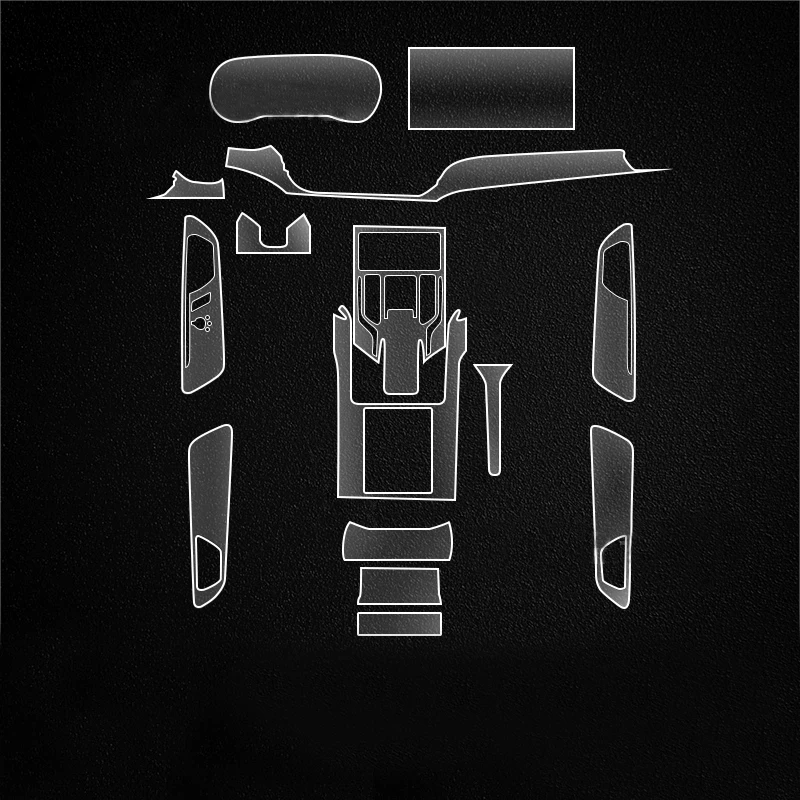 

For Hongqi EQM5 2022-2023 TPU Transparent Protect Film Interior Sticker Center Console Gear Door Windows Panel Car Accessories