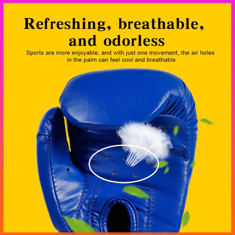 

Боксерские перчатки, удобные боксерские перчатки для санда, искусственная кожа, боевые перчатки для тхэквондо, тренировочные перчатки для тренировок, мешок с песком