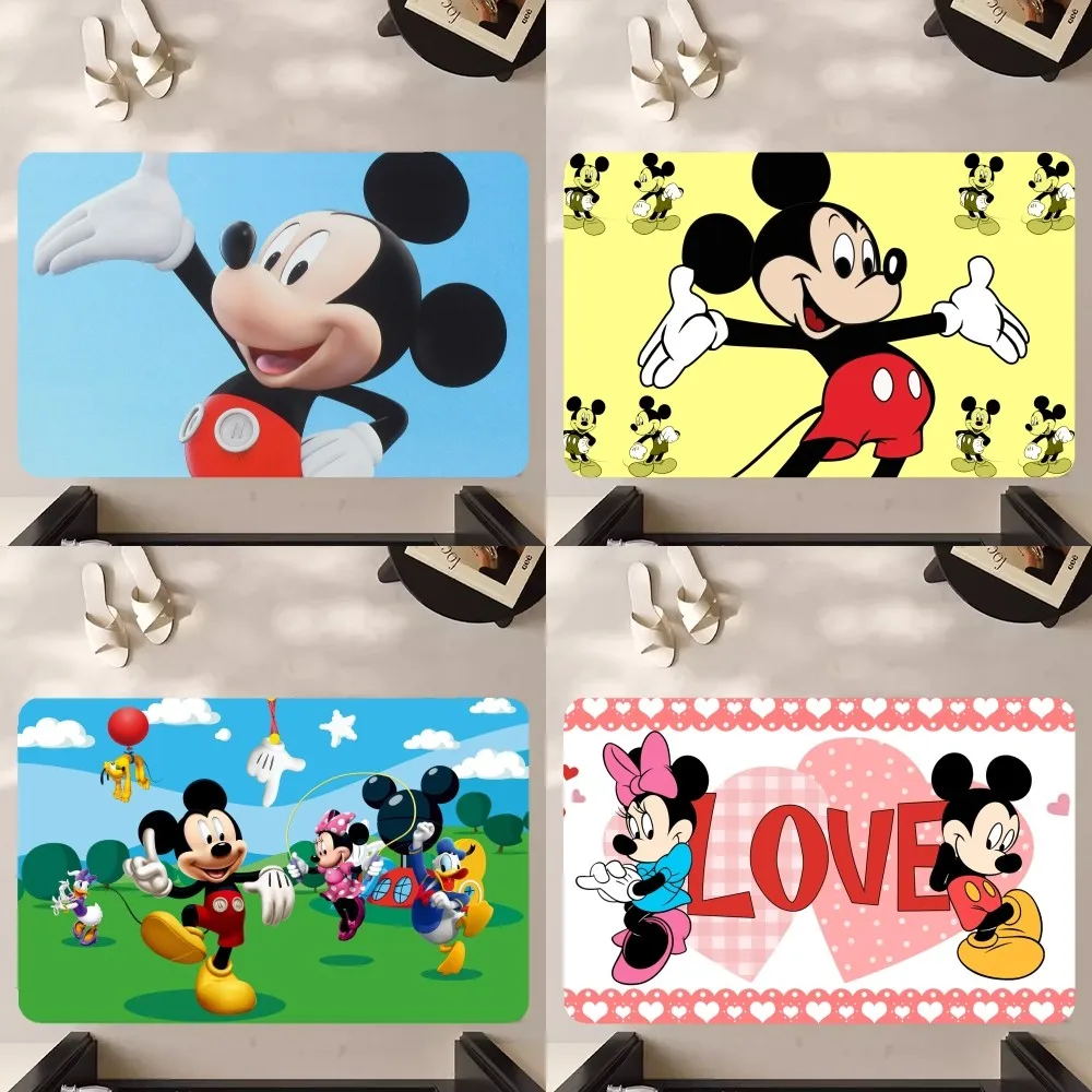 Beast Kingdom M-Mickey Mouse  Floor Mat Floor Mat Anti-Slip Bathroom Kitchen Bedroom Living Room Entrance Rug Home Decor