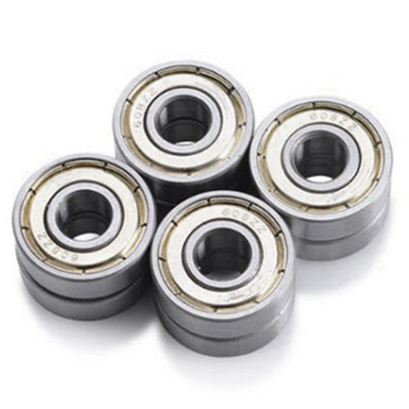 16PCS Double Metal Shielded 608ZZ 8 X 22 X 7 Mm Fit For Skateboard Bearings, Inline Skates Etc