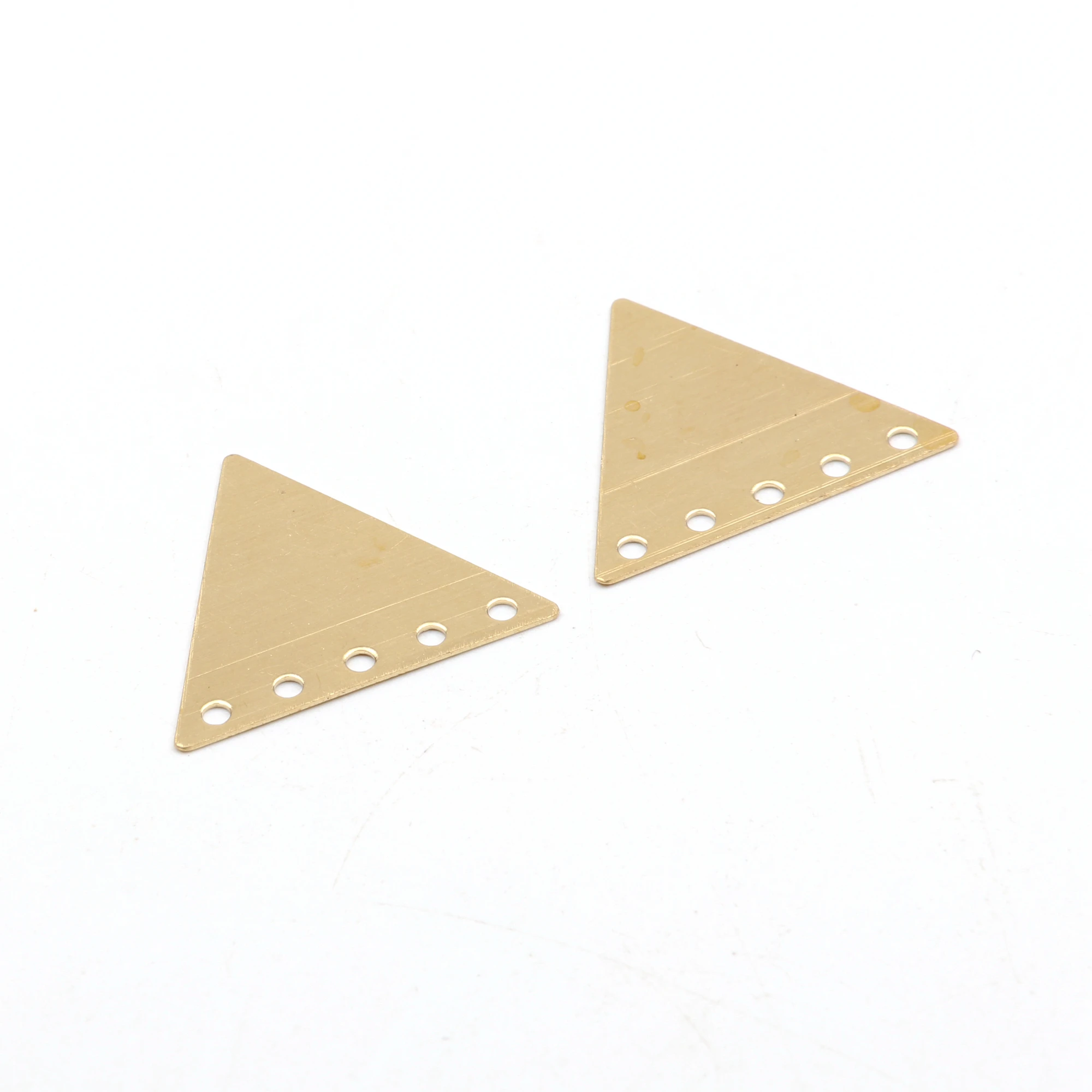 Geometric Charms, Raw Earrings Findings, Pendant, Triangle Shaped Earrings Brass Charm,19x22mm-RB1406