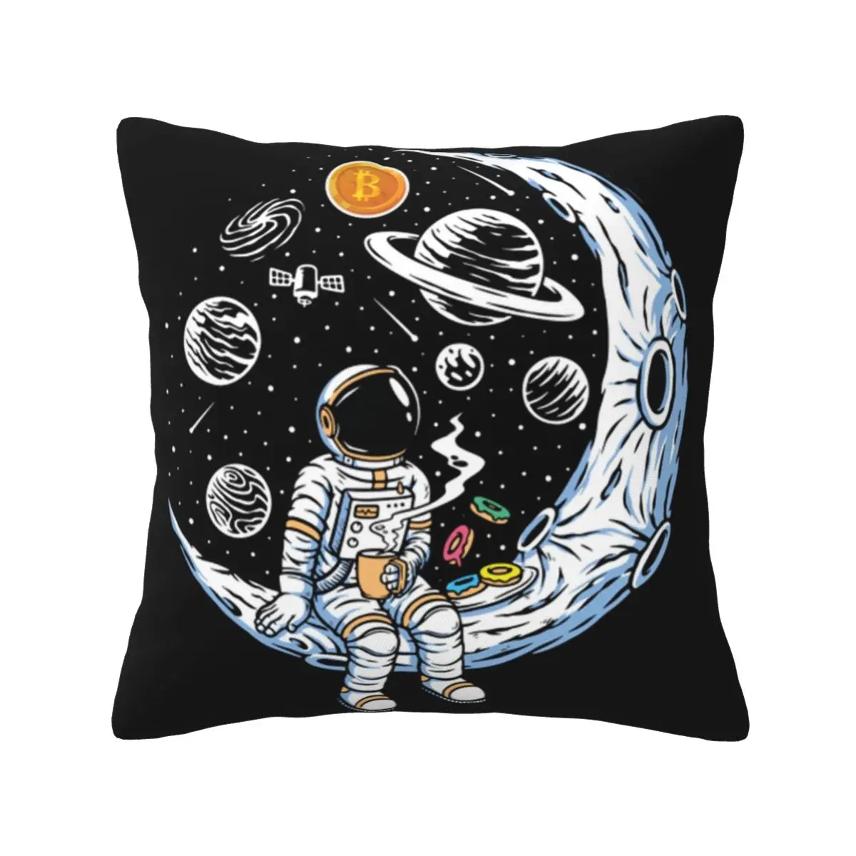 

Bitcoin Crypto BTC polyester Digital printing Pillows for sofa sofa cushion Drop Shipping 20x20in