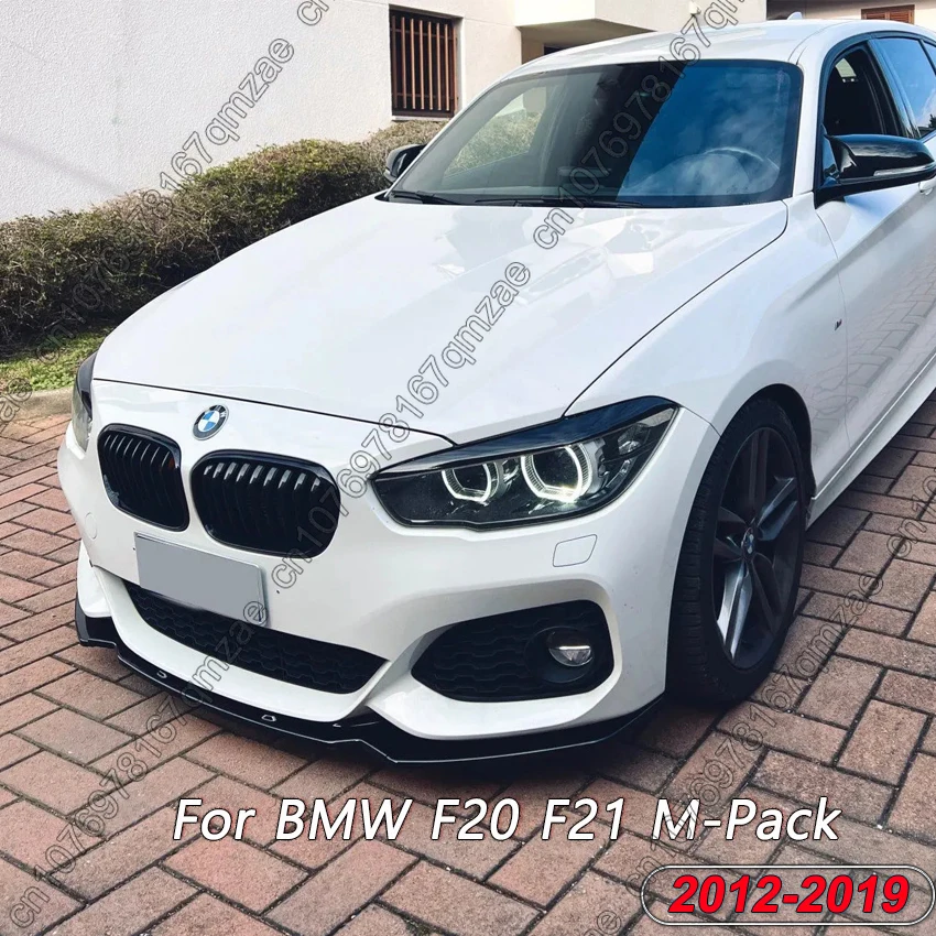 Car Front Bumper Splitter Lip Diffuser Spoiler For BMW 1 Series F20 F21 M-Pack M118i M120i M135i M140i 2012-2019 Canard Trim