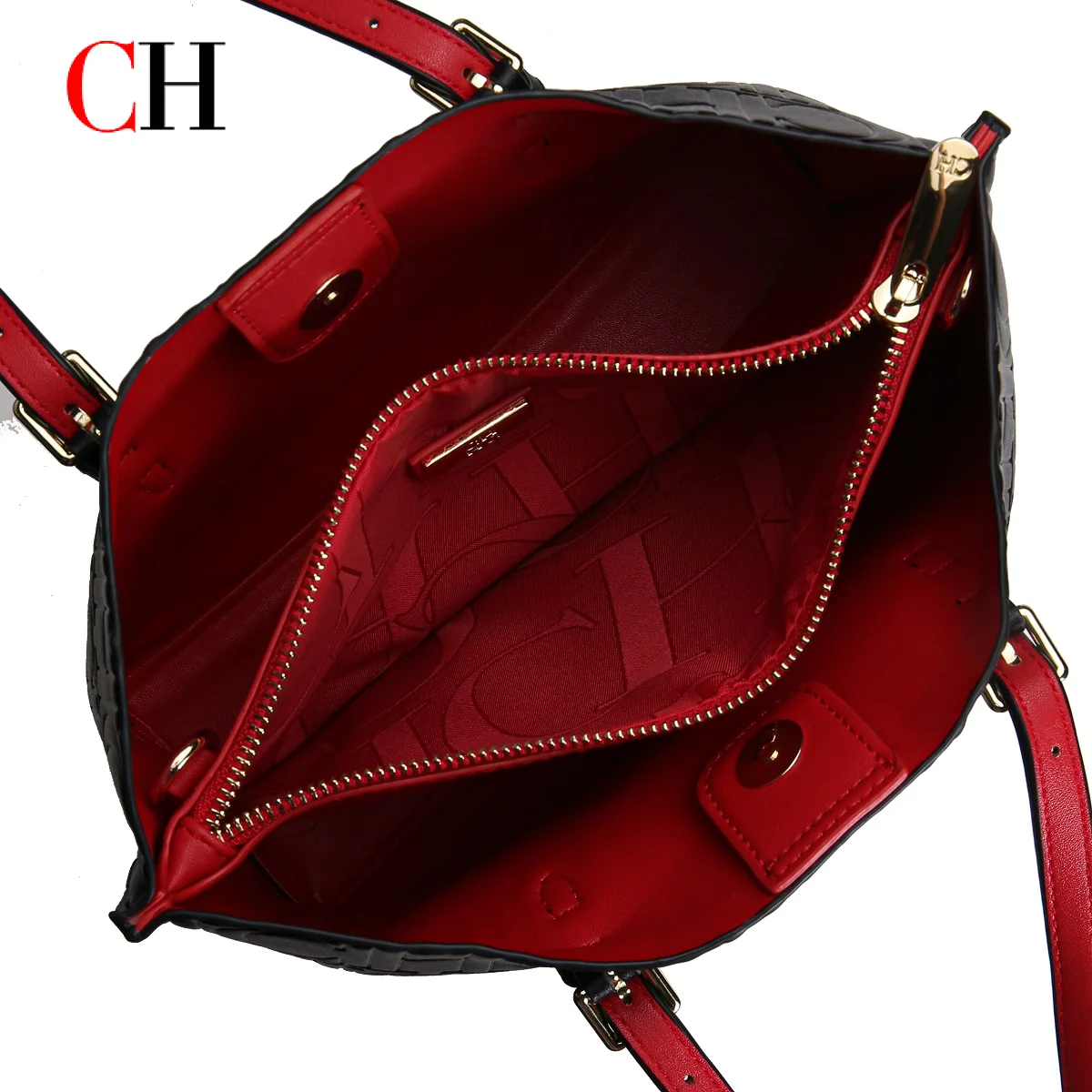 CH Women Luxury Tote Bag PU Leather Handbag Fashion Shoulder Bag Large Capacity Work Bag Ladies Crossbody Purse